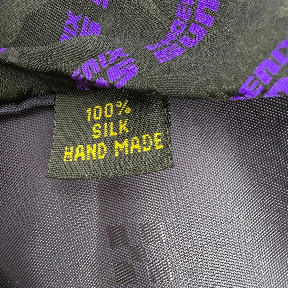 WIN LOSE‎ or TIE Jerry Colangelo Phoenix Suns Mens Silk Black Purple Danny Ainge